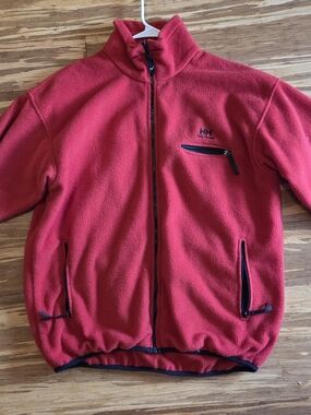 Helly Hansen Red Fleece Zip-Up Jacket